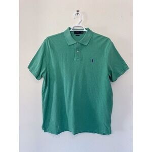 POLO RALPH LAUREN Men's XL Classic Fit Green 100% Cotton Short Sleeve Polo Shirt